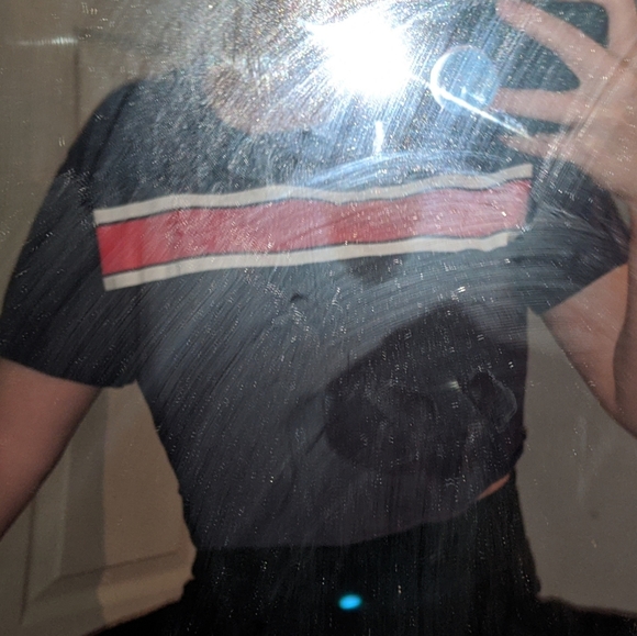 Cropped Stripe T-Shirt - Picture 2 of 2